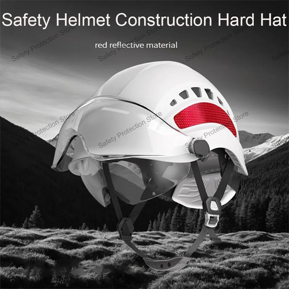Construction Safety Helmet with Visor Engineer High-altitude Work ABS Vented Hard Hat Industrial Work Head Protection Safety Cap
Construction Safety Helmet with Visor Engineer High-altitude Work ABS Vented Hard Hat Industrial Work Head Protection Safety Cap