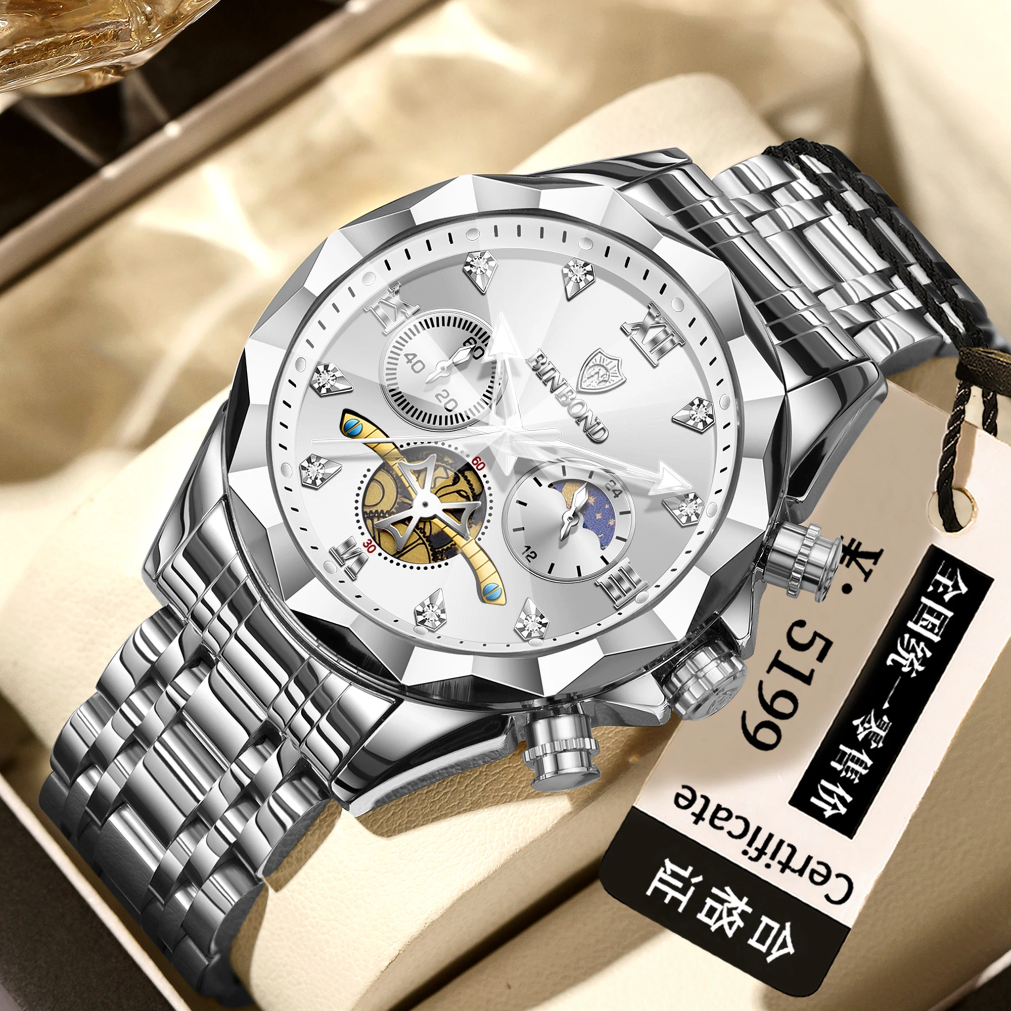 BINBOND Chronograph Luxury Quartz Watch for Men Durable Luminous Waterproof Men's Watches Precise Stopwatch Reloj For Dropshippe
BINBOND Chronograph Luxury Quartz Watch for Men Durable Luminous Waterproof Men's Watches Precise Stopwatch Reloj For Dropshippe