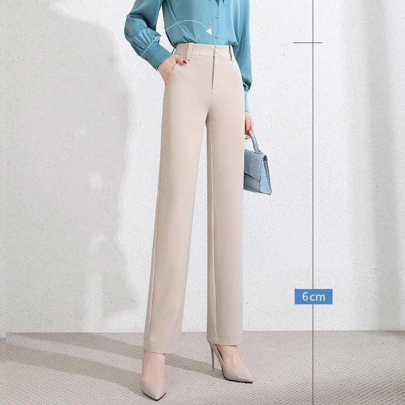 Women's Straight High Waist Draped Elastic Waist Pants for Women Loose Slim Casual Pants for Women
Women's Straight High Waist Draped Elastic Waist Pants for Women Loose Slim Casual Pants for Women