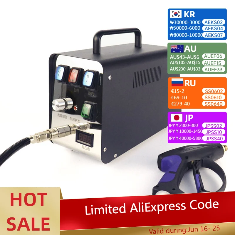 220V Household Commercial Electric Steam Cleaner High-temperature And High Pressure Steaming Cleaner Range Hood Car Cleaner
220V Household Commercial Electric Steam Cleaner High-temperature And High Pressure Steaming Cleaner Range Hood Car Cleaner