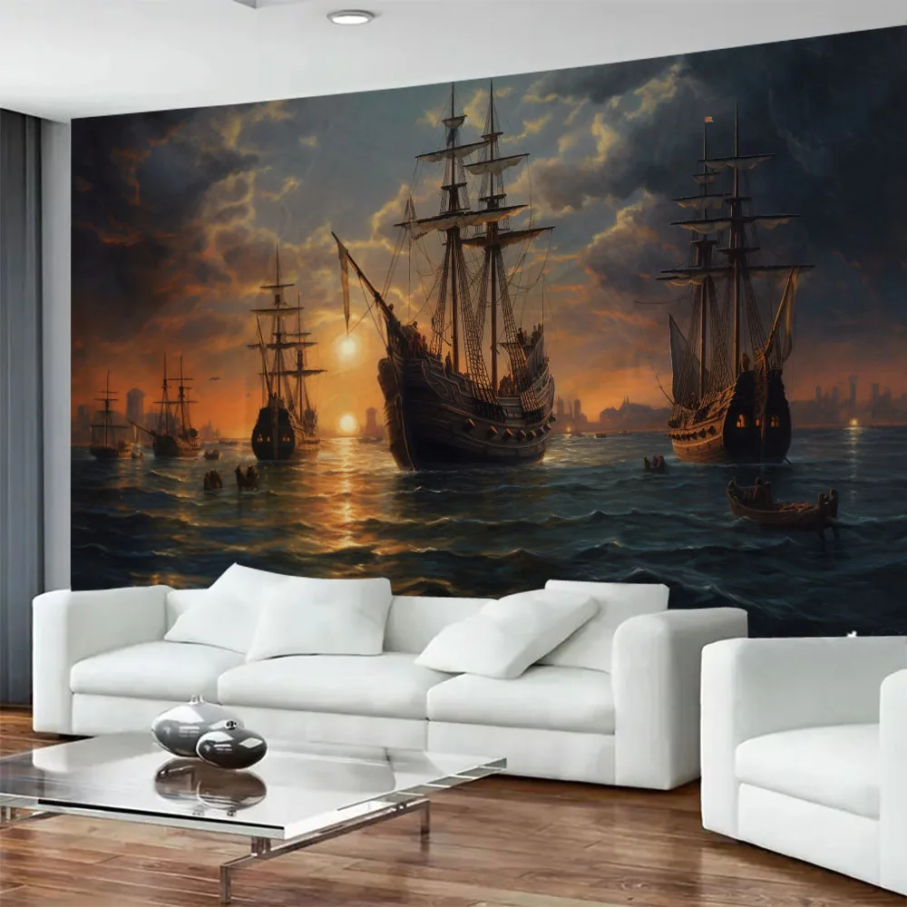 Mysterious Pirate Ship Tapestry Fantasy Navigation Wall Hanging Wave Aesthetics Home Dormitory Art Decoration Background Cloth
Mysterious Pirate Ship Tapestry Fantasy Navigation Wall Hanging Wave Aesthetics Home Dormitory Art Decoration Background Cloth