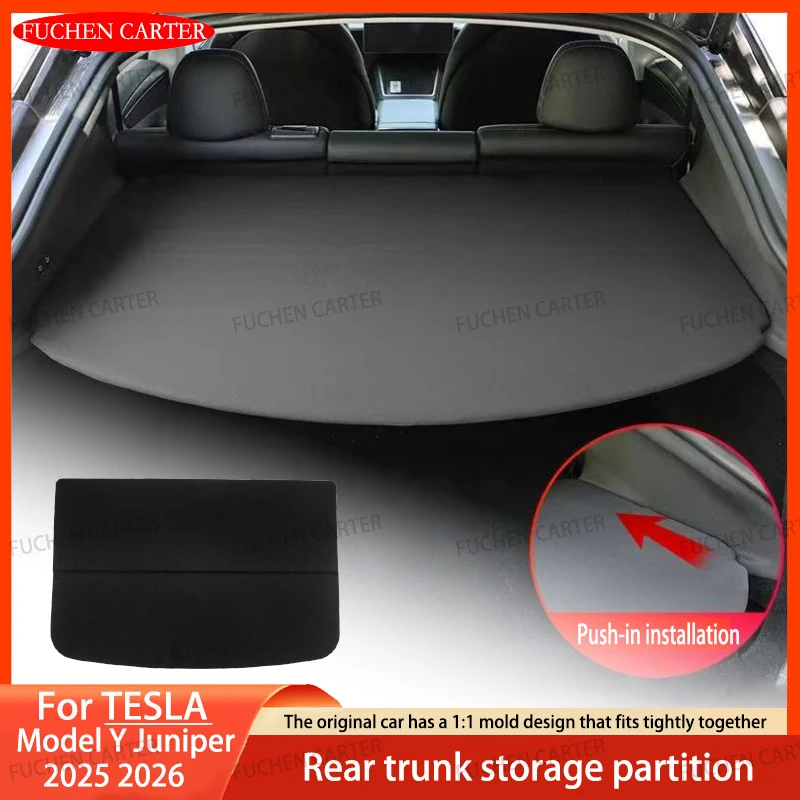 For Tesla Model Y Juniper 2025+ Car Trunk Partition Panel Rear Luggage Carrier Retractable Partition Outdoor Storage Accessories
For Tesla Model Y Juniper 2025+ Car Trunk Partition Panel Rear Luggage Carrier Retractable Partition Outdoor Storage Accessories