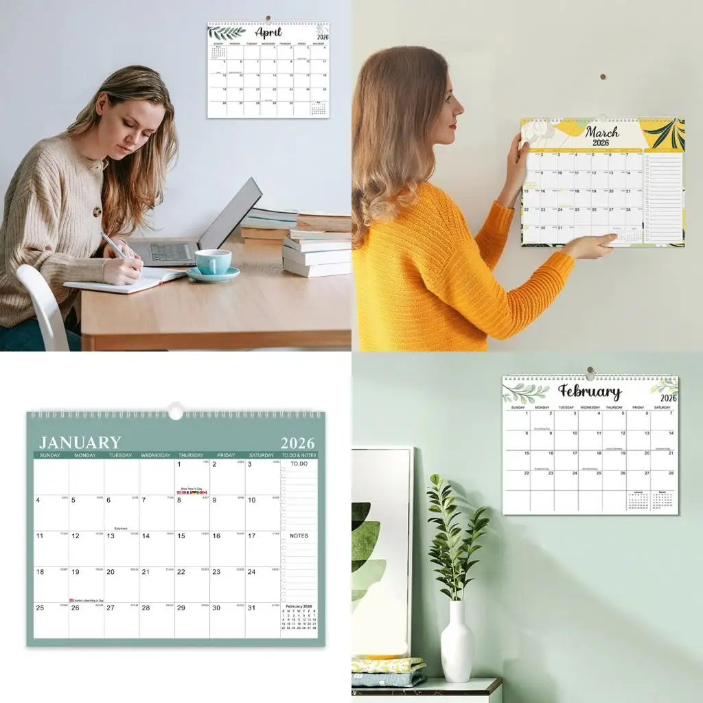 2026-2027 Wall Calendar Planner Twin Coil Binding Calendar 18 Month from Jan 2026 to Jun 2027 For Home Office 14x11Inch
2026-2027 Wall Calendar Planner Twin Coil Binding Calendar 18 Month from Jan 2026 to Jun 2027 For Home Office 14x11Inch