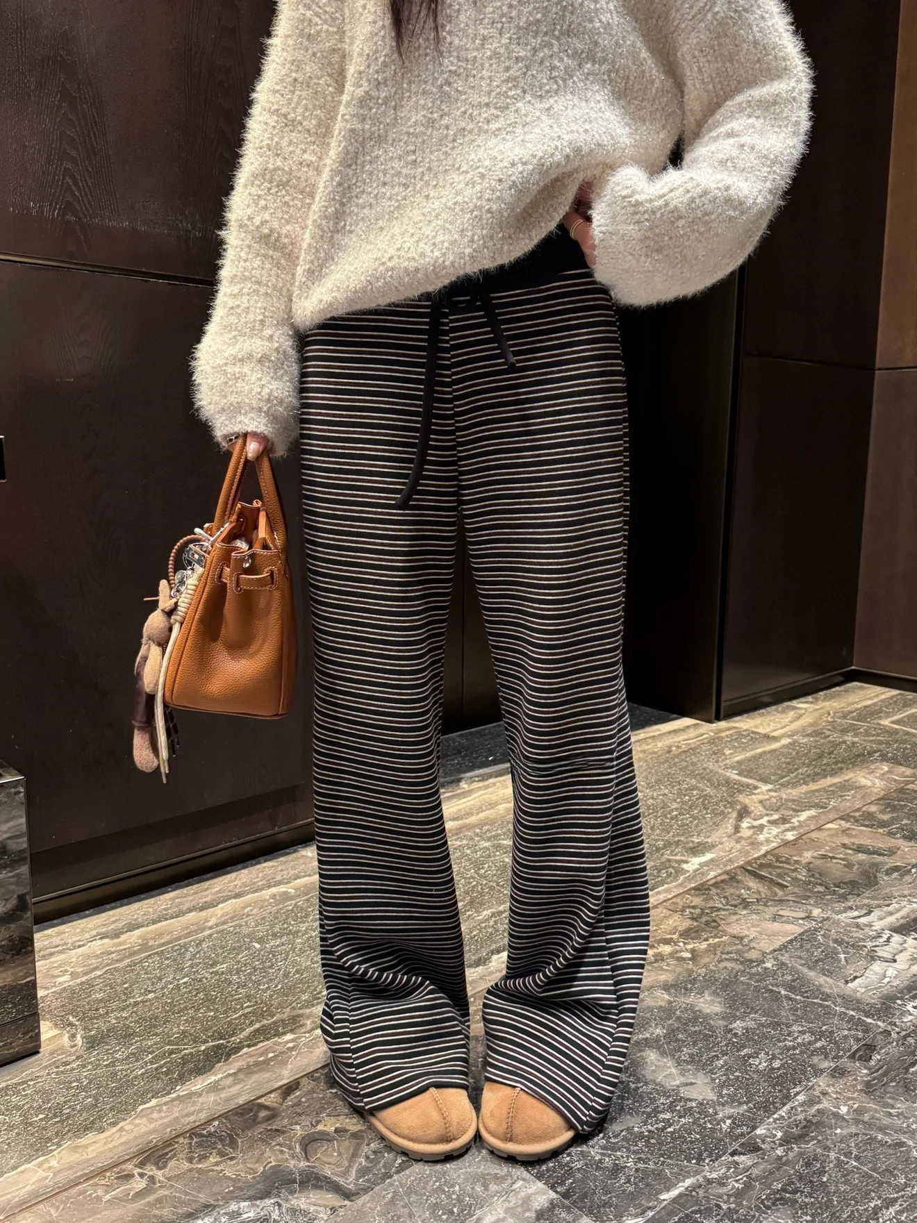 UKILAU Korean Style Loose Casual High Waist Trousers Women's Floor-Length Pants Striped Slimming Straight Leg Pants
UKILAU Korean Style Loose Casual High Waist Trousers Women's Floor-Length Pants Striped Slimming Straight Leg Pants