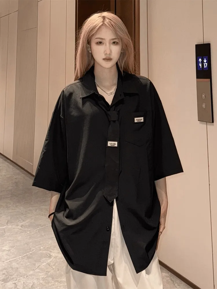 Bla Ice Silk ort Sve irt Men's Summer Thin Sle College Wind irt High Sense UV Protection f Sve Couple irt
Bla Ice Silk ort Sve irt Men's Summer Thin Sle College Wind irt High Sense UV Protection f Sve Couple irt