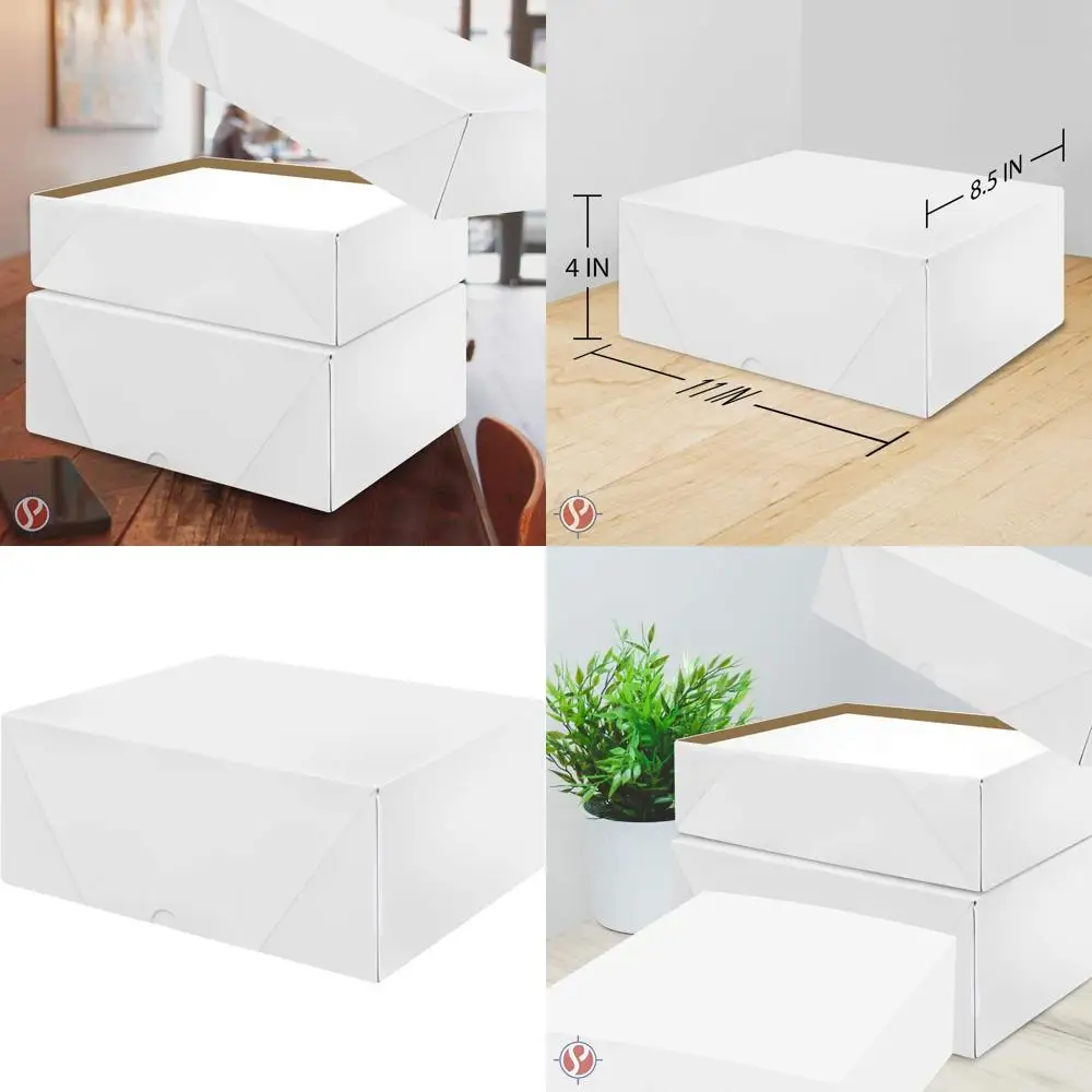 25-Pack White Double-Wall Cardboard Boxes, 8.5 x 11 x 4 Inches
25-Pack White Double-Wall Cardboard Boxes, 8.5 x 11 x 4 Inches