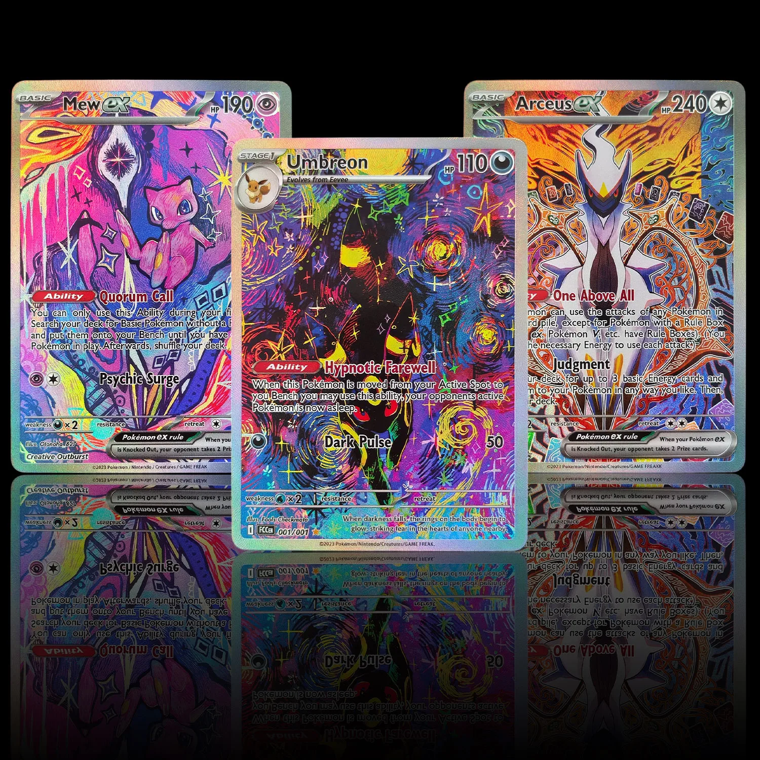 Self Made Version Pokemon Painted style Mew Arceus Umbreon Miraidon Trainer English Lillie Marnie Game Collection Card Toy
Self Made Version Pokemon Painted style Mew Arceus Umbreon Miraidon Trainer English Lillie Marnie Game Collection Card Toy