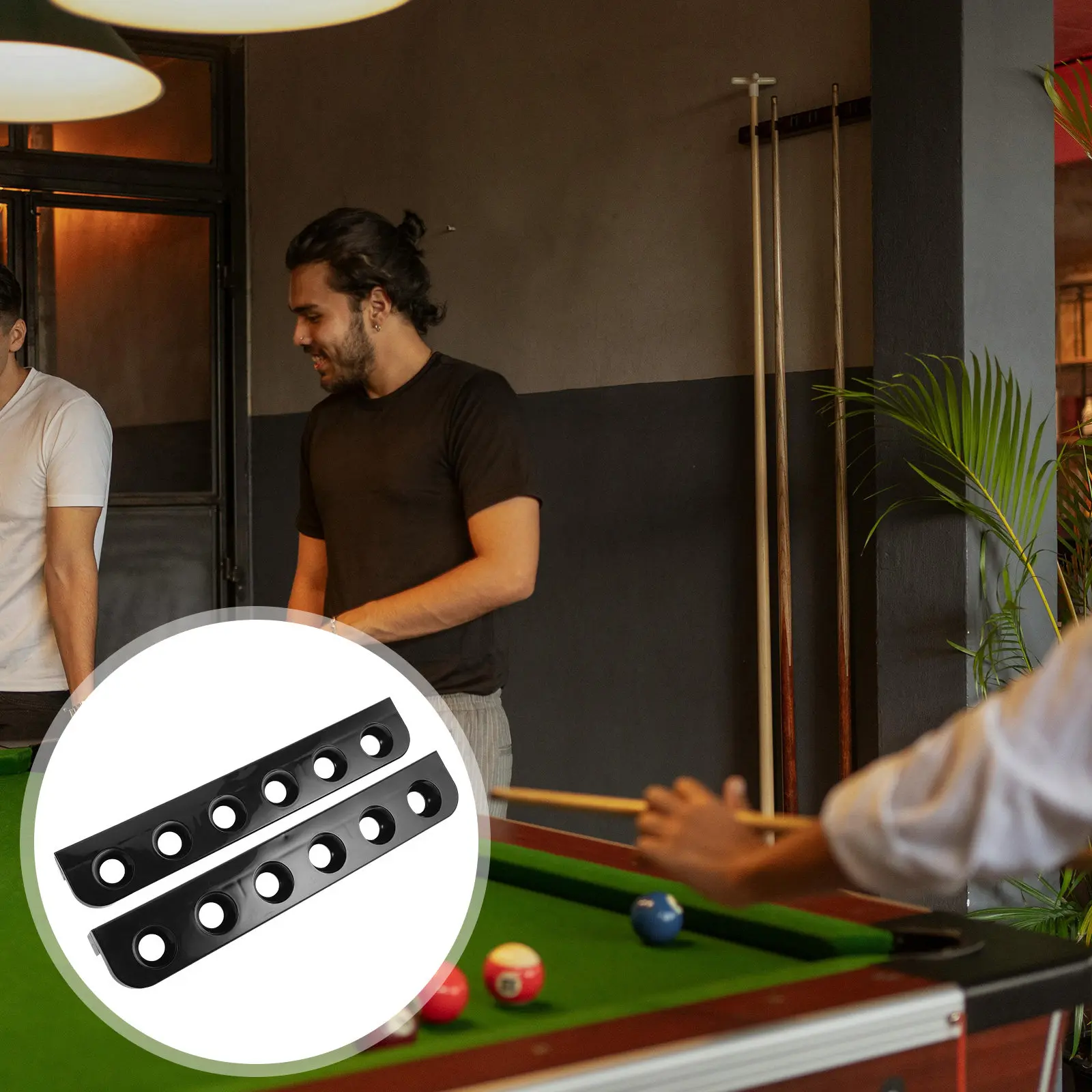 1Pair Premium Plastic Pool Rack 6 Hole Multifunctional Cue Stand for Billiard Cue Protection Home Bar Game Room Pool Table
1Pair Premium Plastic Pool Rack 6 Hole Multifunctional Cue Stand for Billiard Cue Protection Home Bar Game Room Pool Table