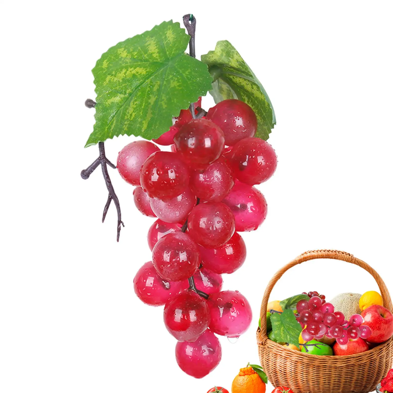Fake Grapes Decorative Realistic Artificial Faux Grapes Dinner Party Decor For Home Kitchen Dining Room Restaurant Wedding
Fake Grapes Decorative Realistic Artificial Faux Grapes Dinner Party Decor For Home Kitchen Dining Room Restaurant Wedding