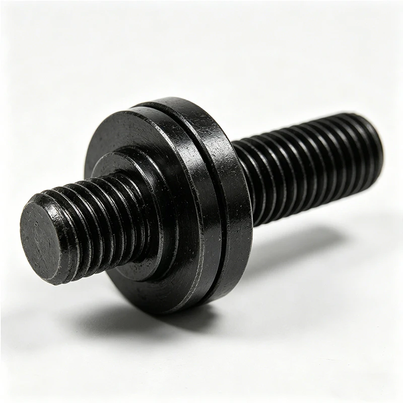 One-Piece CNC Turning Custom Double Shoulder Double End Full Thread Stud, Carbon Steel Heat Treated Black Oxide Finish
One-Piece CNC Turning Custom Double Shoulder Double End Full Thread Stud, Carbon Steel Heat Treated Black Oxide Finish