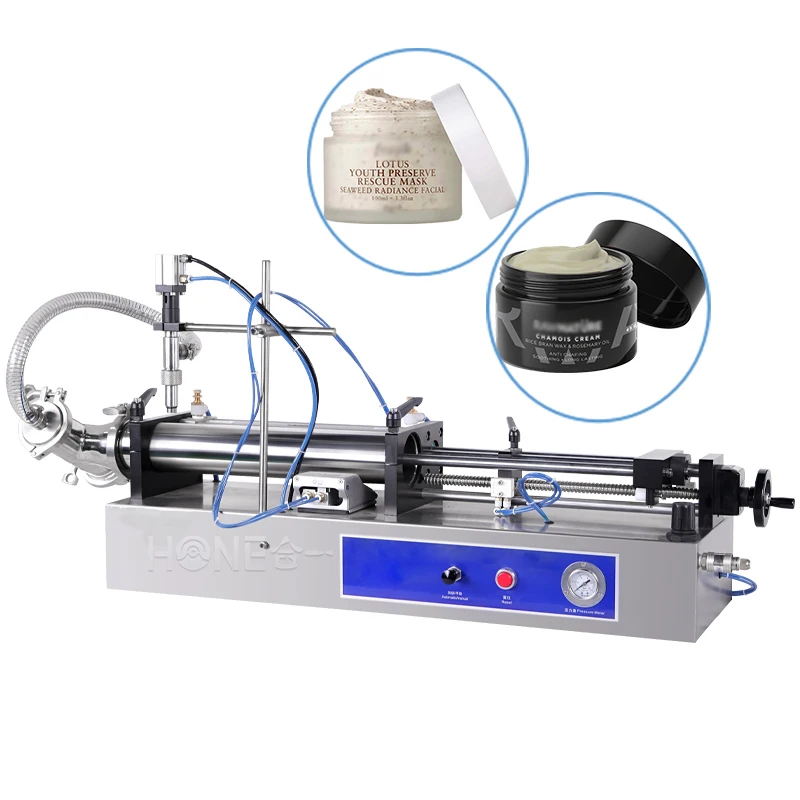 Hone Semi Auto Paste Filler Stainless Steel Lotion Gel Ointment Filling Equipment Pneumatic Mask Cream Filling Machine
Hone Semi Auto Paste Filler Stainless Steel Lotion Gel Ointment Filling Equipment Pneumatic Mask Cream Filling Machine