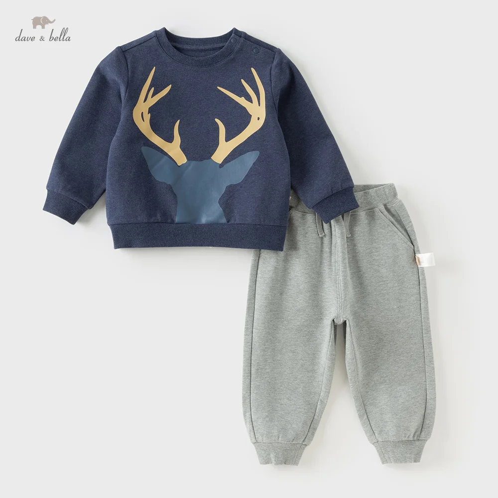 Dave Bella Kids' Pantsuits Autumn Winter Baby Top Pant Two-piece Set Boys' Sportswear Children Clothing Leisure Set DB3254990
Dave Bella Kids' Pantsuits Autumn Winter Baby Top Pant Two-piece Set Boys' Sportswear Children Clothing Leisure Set DB3254990