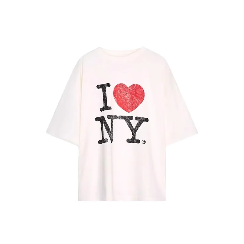 Summer New Women's round Neck Short Sleeve T-shirt Printed Wash Effect Cleanfit Style Polyester Fiber 100% Regular Thickness
Summer New Women's round Neck Short Sleeve T-shirt Printed Wash Effect Cleanfit Style Polyester Fiber 100% Regular Thickness