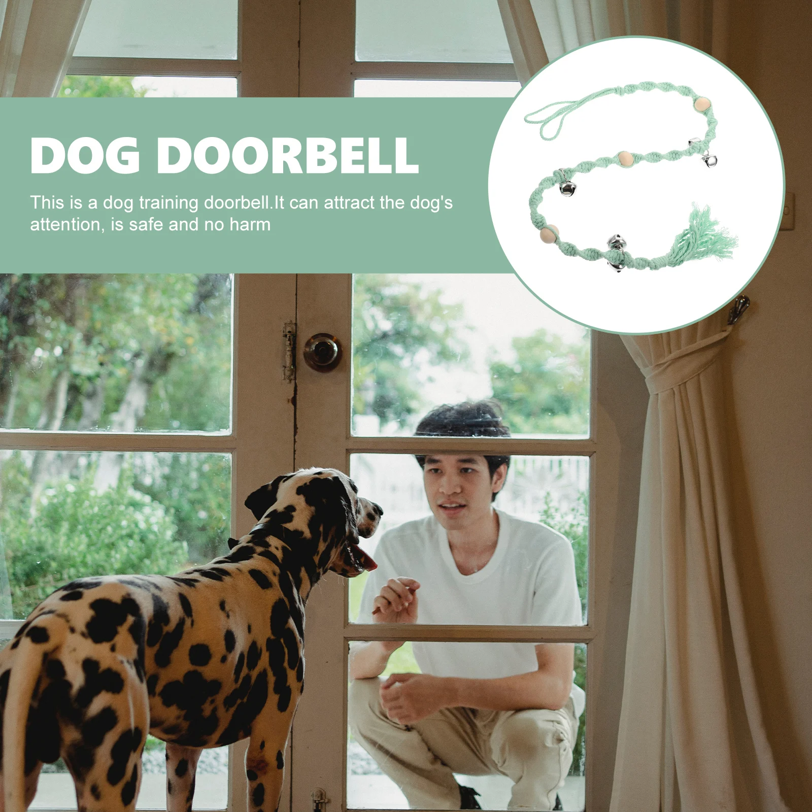 Dog Doorbell Pet for Wear-resistant Doggy The Supply Training Cotton Rope Hanging Outgoing
Dog Doorbell Pet for Wear-resistant Doggy The Supply Training Cotton Rope Hanging Outgoing