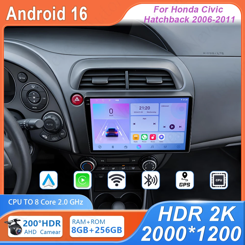 Android Auto For Honda Civic Hatchback 2006 - 2011 4G Wifi BT High-performance Dvd Auto Radio Stereo Head Unit Multimedia Player
Android Auto For Honda Civic Hatchback 2006 - 2011 4G Wifi BT High-performance Dvd Auto Radio Stereo Head Unit Multimedia Player