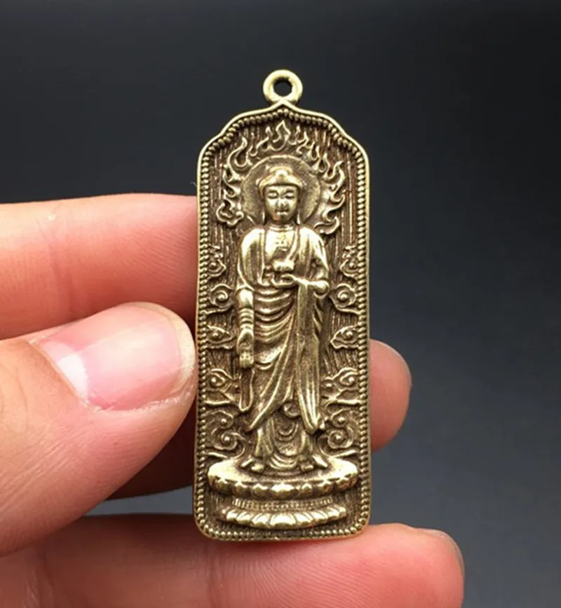 Brass Buddha Statue Pendant Necklace Sakyamuni Buddha Men Ladies Amulet Pendant Necklace Keychain Pendant Crafts
Brass Buddha Statue Pendant Necklace Sakyamuni Buddha Men Ladies Amulet Pendant Necklace Keychain Pendant Crafts