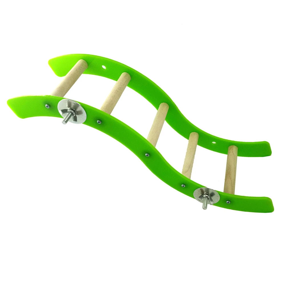 Mini Acrylic Wavy Ladder Green Parrot Hamster Squirrel Climbing Play Platform Small Pet Ladder for Bird Pet Playing Toy
Mini Acrylic Wavy Ladder Green Parrot Hamster Squirrel Climbing Play Platform Small Pet Ladder for Bird Pet Playing Toy