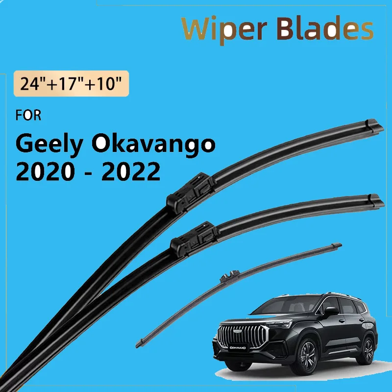 Car Front Rear Wiper Blade For Geely Okavango VX11 2020 2021 2022 Accessories Windshield Windscreen Window Brushes 24"+17"+10"
Car Front Rear Wiper Blade For Geely Okavango VX11 2020 2021 2022 Accessories Windshield Windscreen Window Brushes 24"+17"+10"