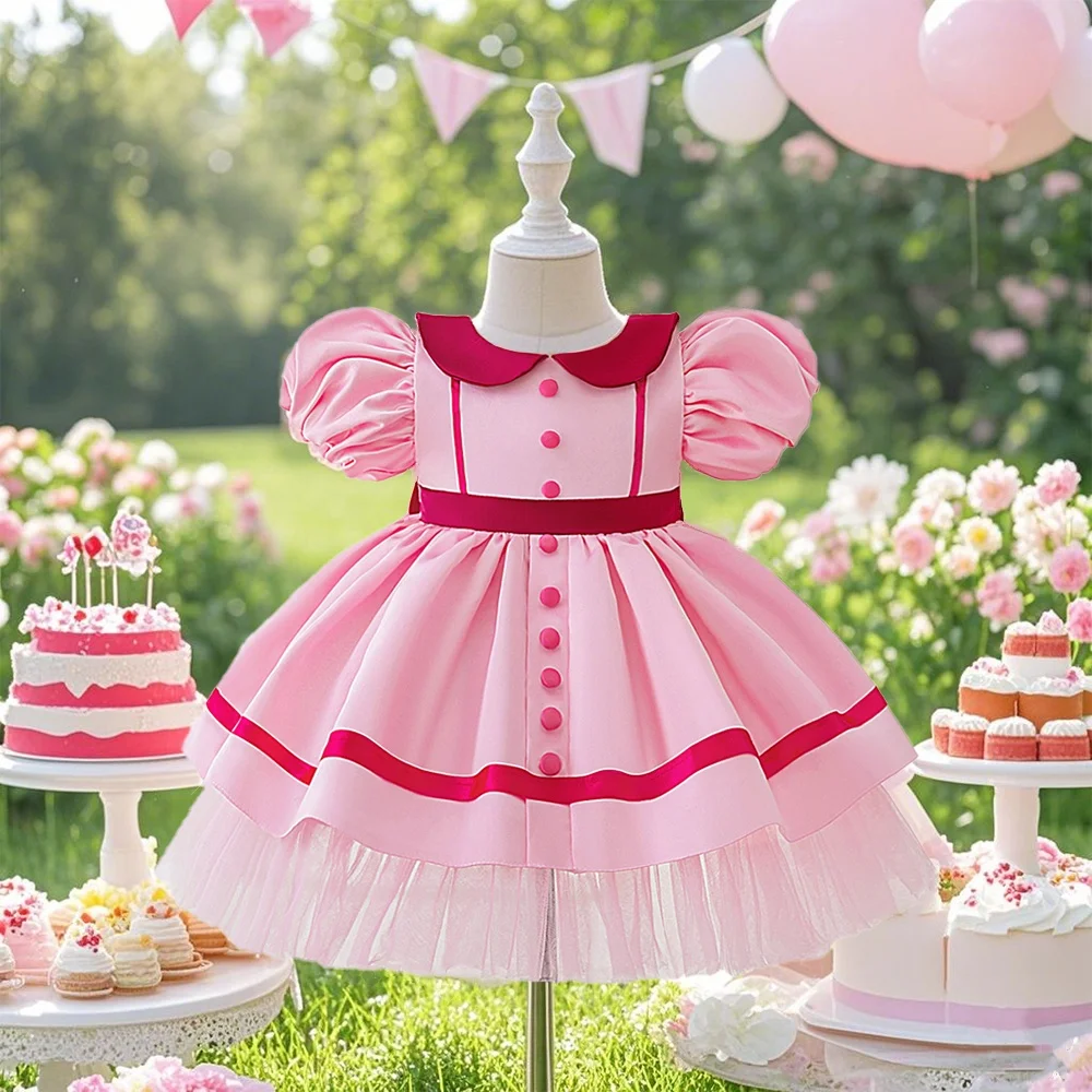 Sweet round neck bow and fluffy dress for baby girls suitable for parties weddings and holidays Cute princess dress
Sweet round neck bow and fluffy dress for baby girls suitable for parties weddings and holidays Cute princess dress