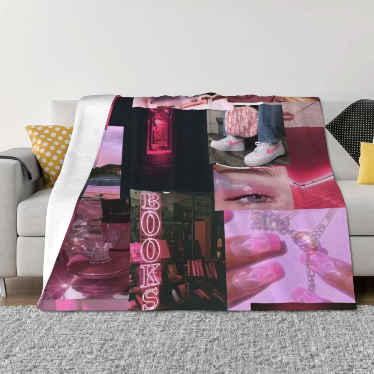 Pink Vibes/Aesthetic Throw Blanket Nap Hairys valentine gift ideas Sofas Blankets 
Pink Vibes/Aesthetic Throw Blanket Nap Hairys valentine gift ideas Sofas Blankets