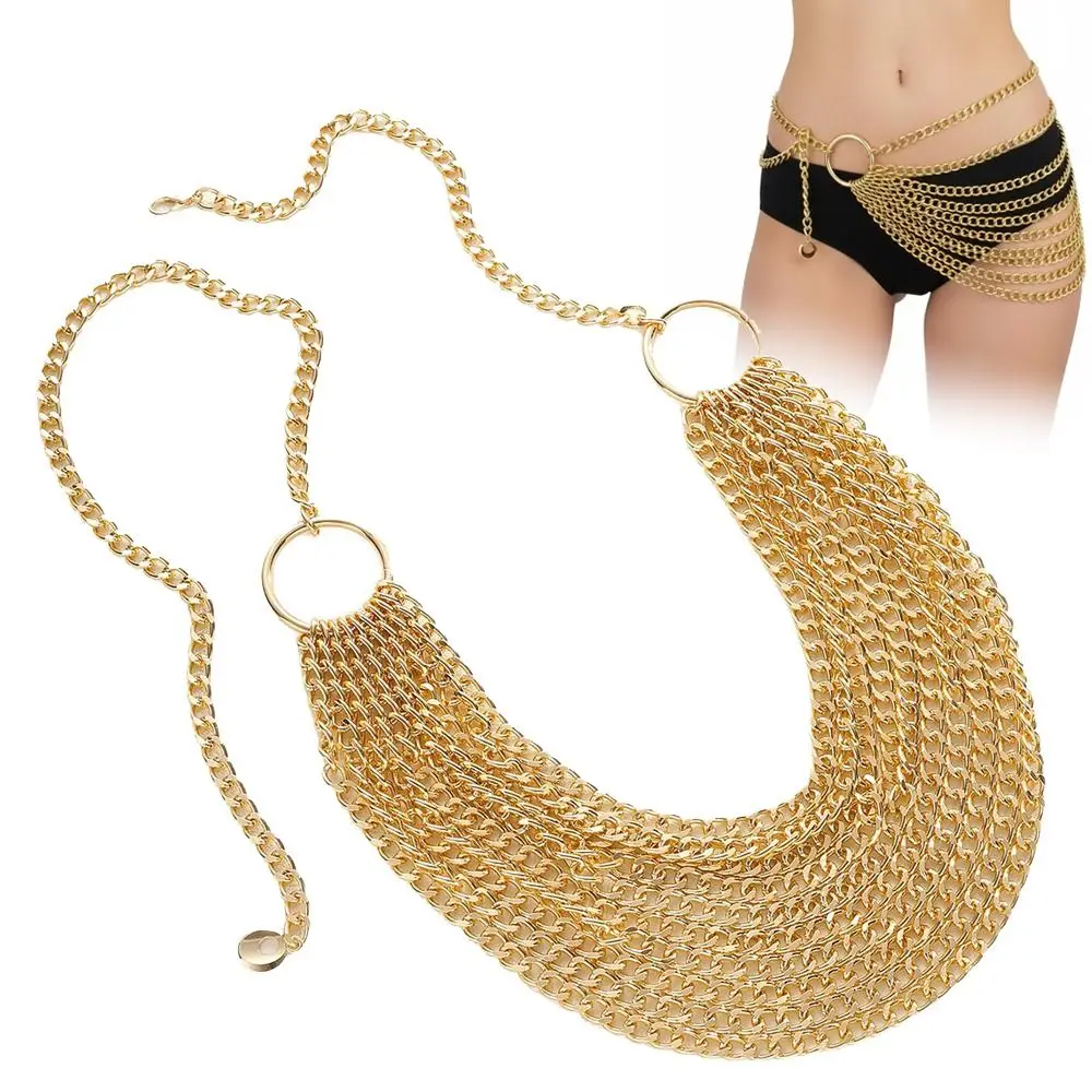 Fashion Multi-layer Gold Chain Belt High-End Tassel Waist Chain Versatile All-match Punk Metal Belts Women's Accessories
Fashion Multi-layer Gold Chain Belt High-End Tassel Waist Chain Versatile All-match Punk Metal Belts Women's Accessories