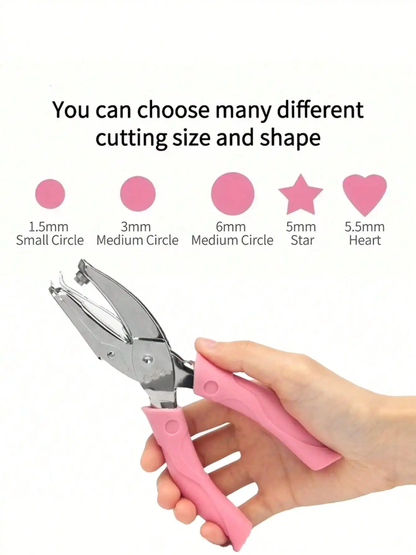 Heart-Shape Handheld Single-Hole Punch – Metal with Soft Handle for DIY & Scrapbooking
Heart-Shape Handheld Single-Hole Punch – Metal with Soft Handle for DIY & Scrapbooking