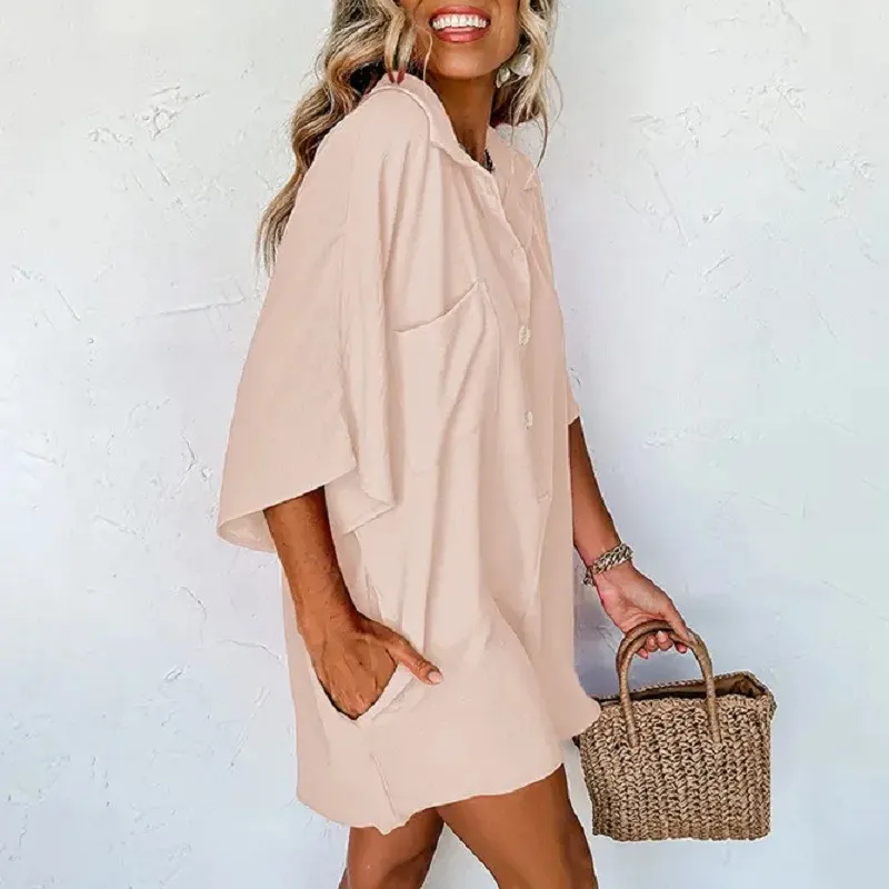 Summer Women's Jumpsuit Vacation Woven Romper High Waist Wide Leg Shorts Jumpsuit Button Front Pocket Detail Casual Jumpsuit
Summer Women's Jumpsuit Vacation Woven Romper High Waist Wide Leg Shorts Jumpsuit Button Front Pocket Detail Casual Jumpsuit