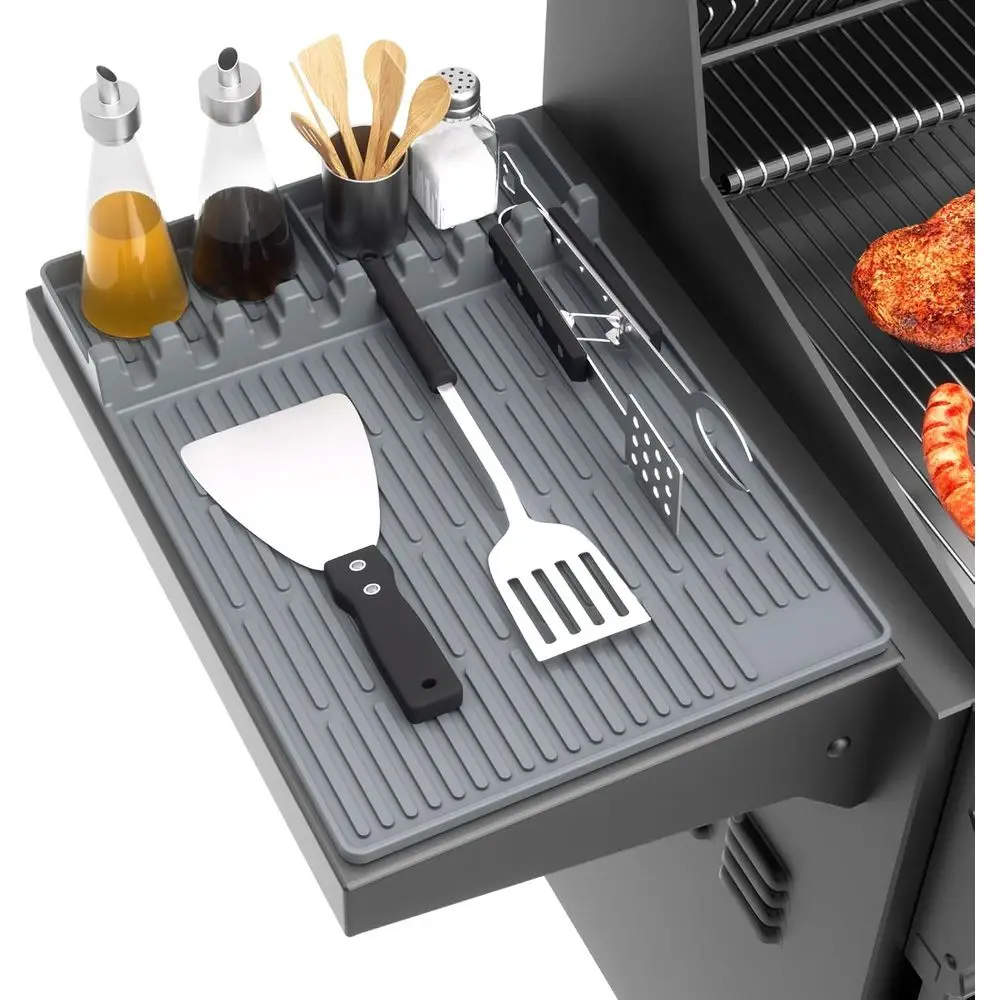 Heat-Resistant Silicone Griddle Mat with Drip Pad, 16x11.5 BBQ Accessories for Outdoor Cooking, Ideal Gift for Men
Heat-Resistant Silicone Griddle Mat with Drip Pad, 16x11.5 BBQ Accessories for Outdoor Cooking, Ideal Gift for Men