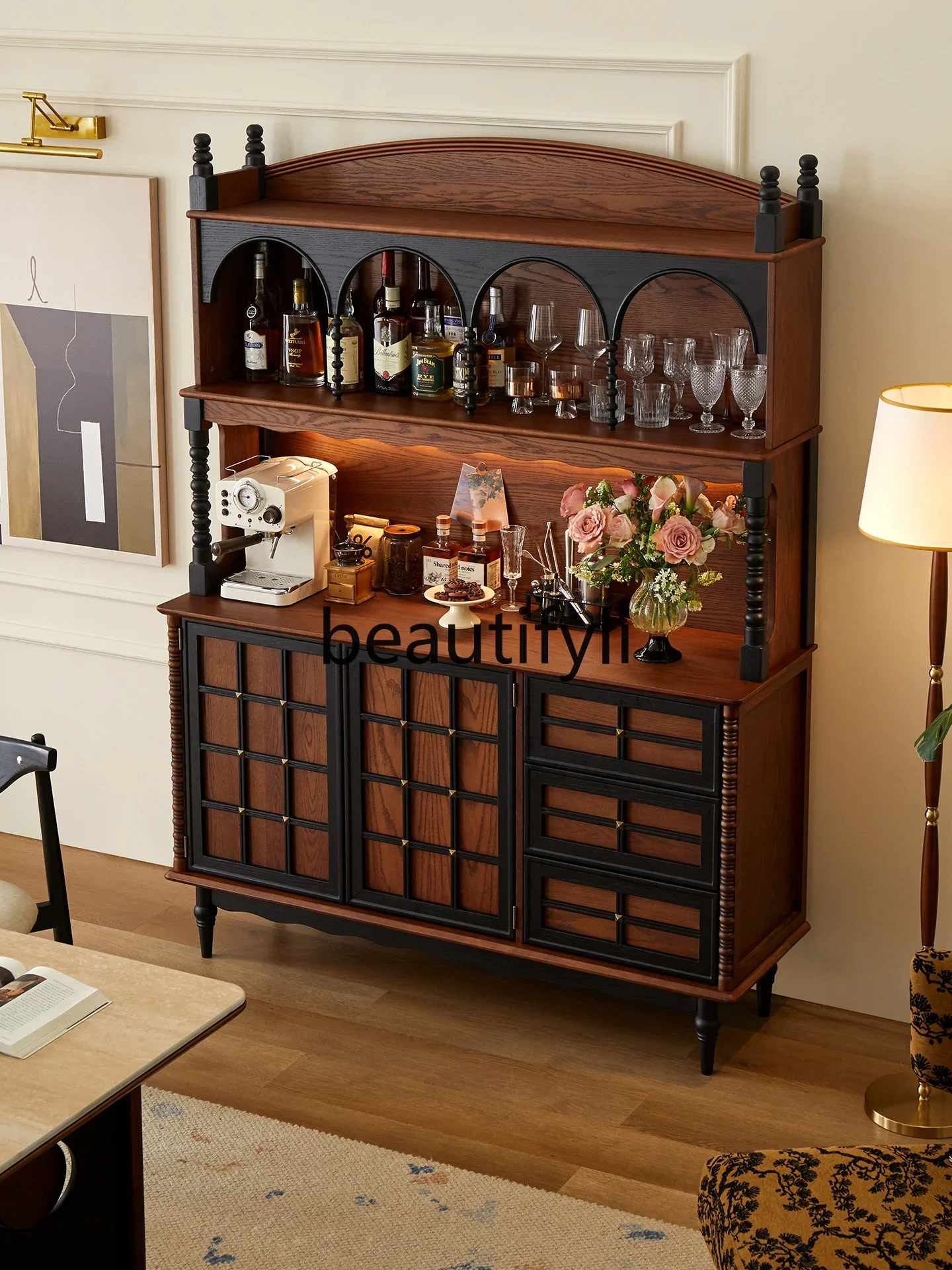 z1xMedieval solid wood dining side cabinet French retro wall integrated locker tea cabinet
z1xMedieval solid wood dining side cabinet French retro wall integrated locker tea cabinet