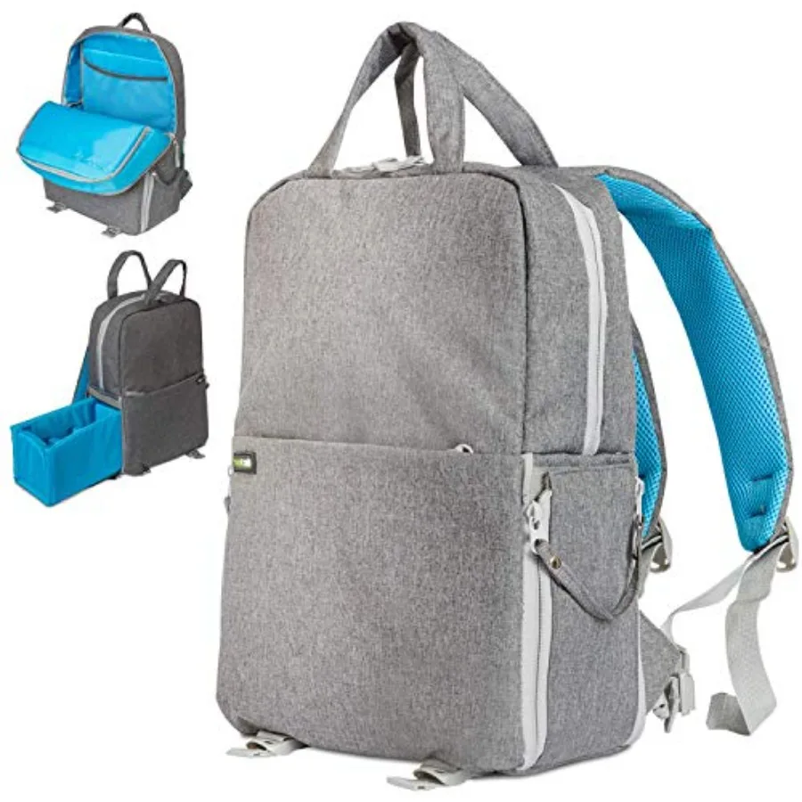 Multifunction Camera Backpack for DSLR and Mirrorless Cameras Pro Lenses and Accessories w/Rain Cover Gray
Multifunction Camera Backpack for DSLR and Mirrorless Cameras Pro Lenses and Accessories w/Rain Cover Gray