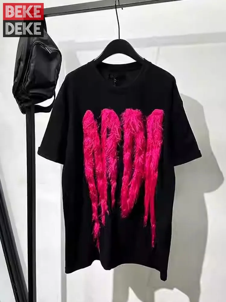 New Designer Mens Summer Tassels Spliced Loose Fit T-Shirt Short Sleeve O Neck Comfortable Tees Tops Casual Streetwear T-Shirts
New Designer Mens Summer Tassels Spliced Loose Fit T-Shirt Short Sleeve O Neck Comfortable Tees Tops Casual Streetwear T-Shirts