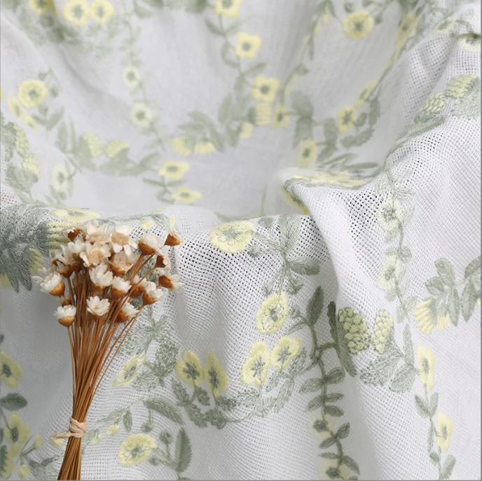 New Cotton Mesh Lace Fabric Embroidered Fabric Women's Shirt Short Sleeved Dress Accessories
New Cotton Mesh Lace Fabric Embroidered Fabric Women's Shirt Short Sleeved Dress Accessories