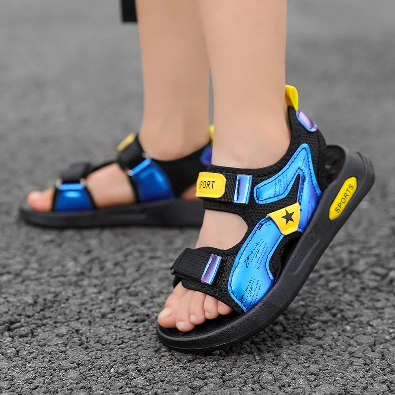 Kids Sport Sandals for Boys Breathable Outdoor Soft Sole Beach Shoes Summer Children's Casual Walking Sandals Anti-Slip
Kids Sport Sandals for Boys Breathable Outdoor Soft Sole Beach Shoes Summer Children's Casual Walking Sandals Anti-Slip