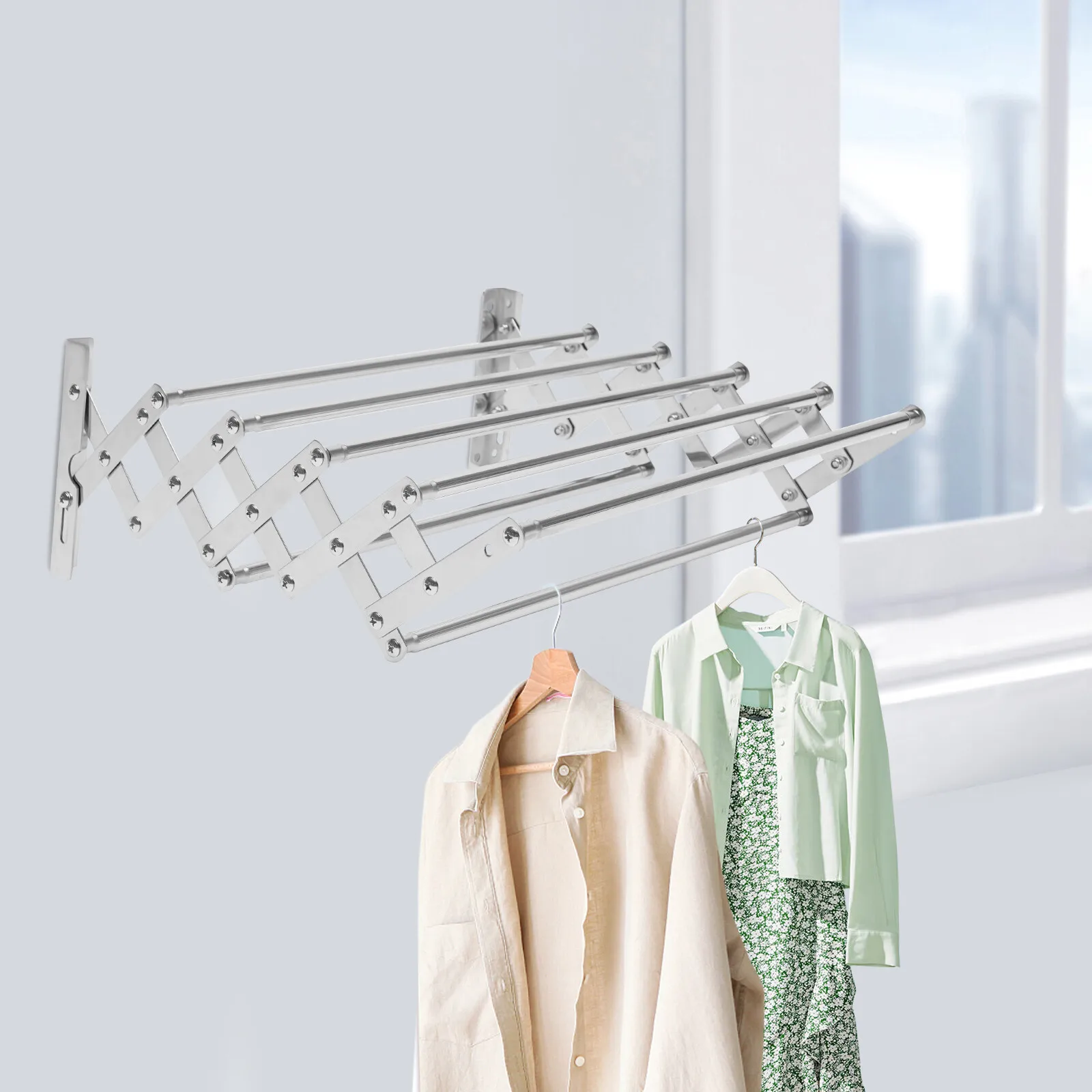 Вешалка для одежды Регулировка стойки для сушки одежды 88 фунтов Сушилка для одежды для балконов Спальни Складная Компактная
Вешалка для одежды Регулировка стойки для сушки одежды 88 фунтов Сушилка для одежды для балконов Спальни Складная Компактная