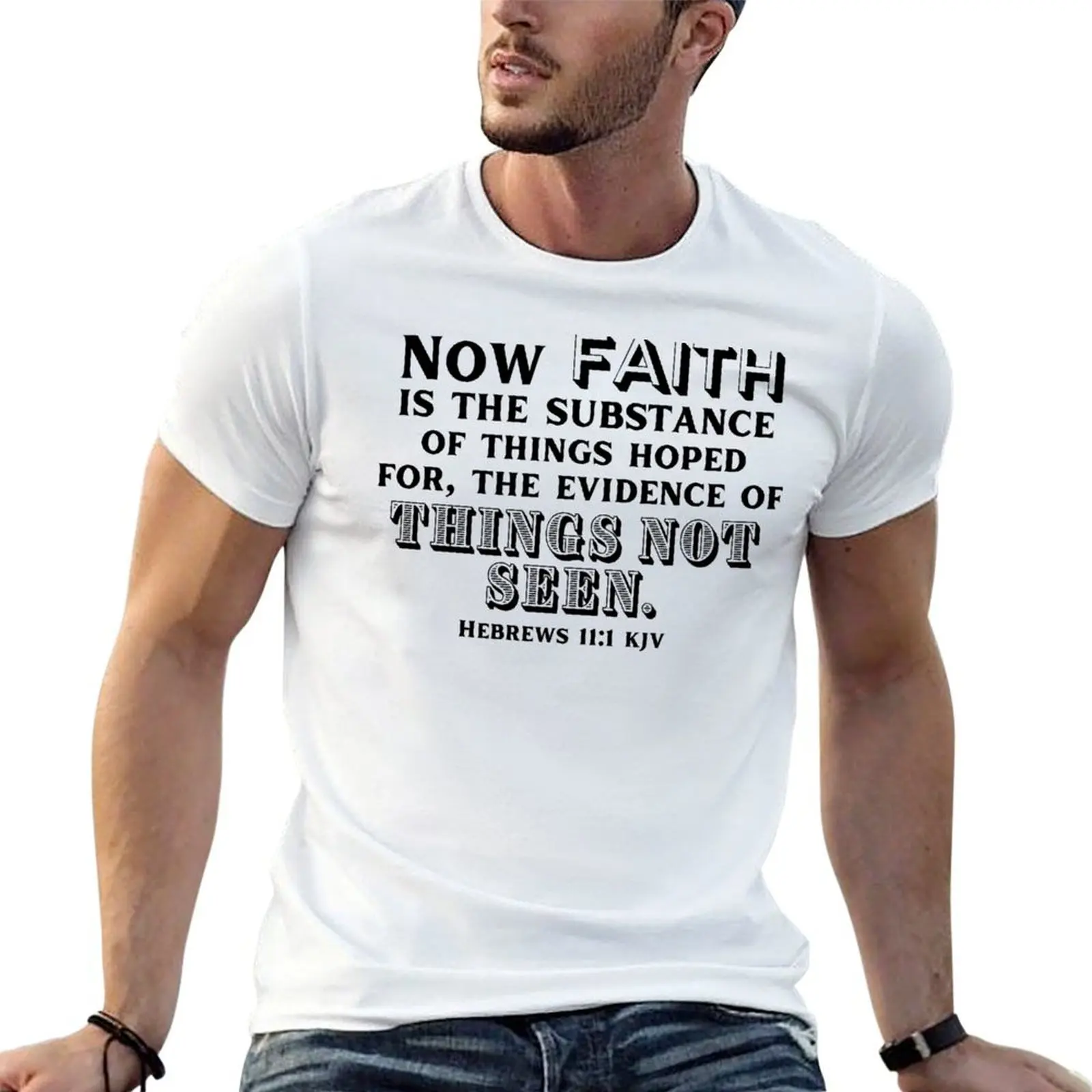 Hebrews 11:1 KJV T-Shirt anime t shirts oversize t shirts designer T-Shirt 
Hebrews 11:1 KJV T-Shirt anime t shirts oversize t shirts designer T-Shirt