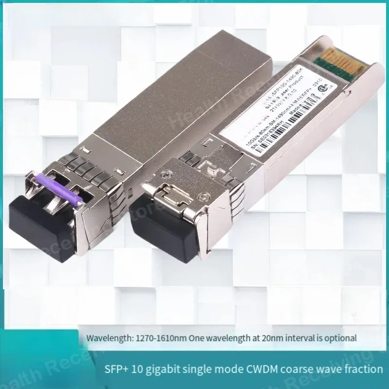 SFP + 10G 10-гигабитный CWDM грубая длина волны Цветной оптический модуль LC-порт 1270-1610 нм 18 длин волны опционально
SFP + 10G 10-гигабитный CWDM грубая длина волны Цветной оптический модуль LC-порт 1270-1610 нм 18 длин волны опционально