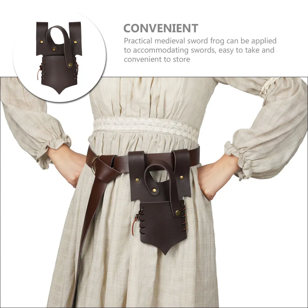 Frog Belt Accessories Deep Brown Medieval Cosplay Renaissance Sword Holder Pu Costume Fixing Device Durability
Frog Belt Accessories Deep Brown Medieval Cosplay Renaissance Sword Holder Pu Costume Fixing Device Durability