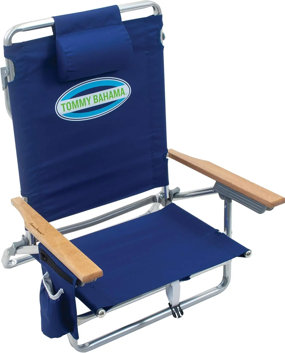 5-Position Lay-Flat Folding Backpack Beach Chair Made of Polyester in Navy Color
5-Position Lay-Flat Folding Backpack Beach Chair Made of Polyester in Navy Color