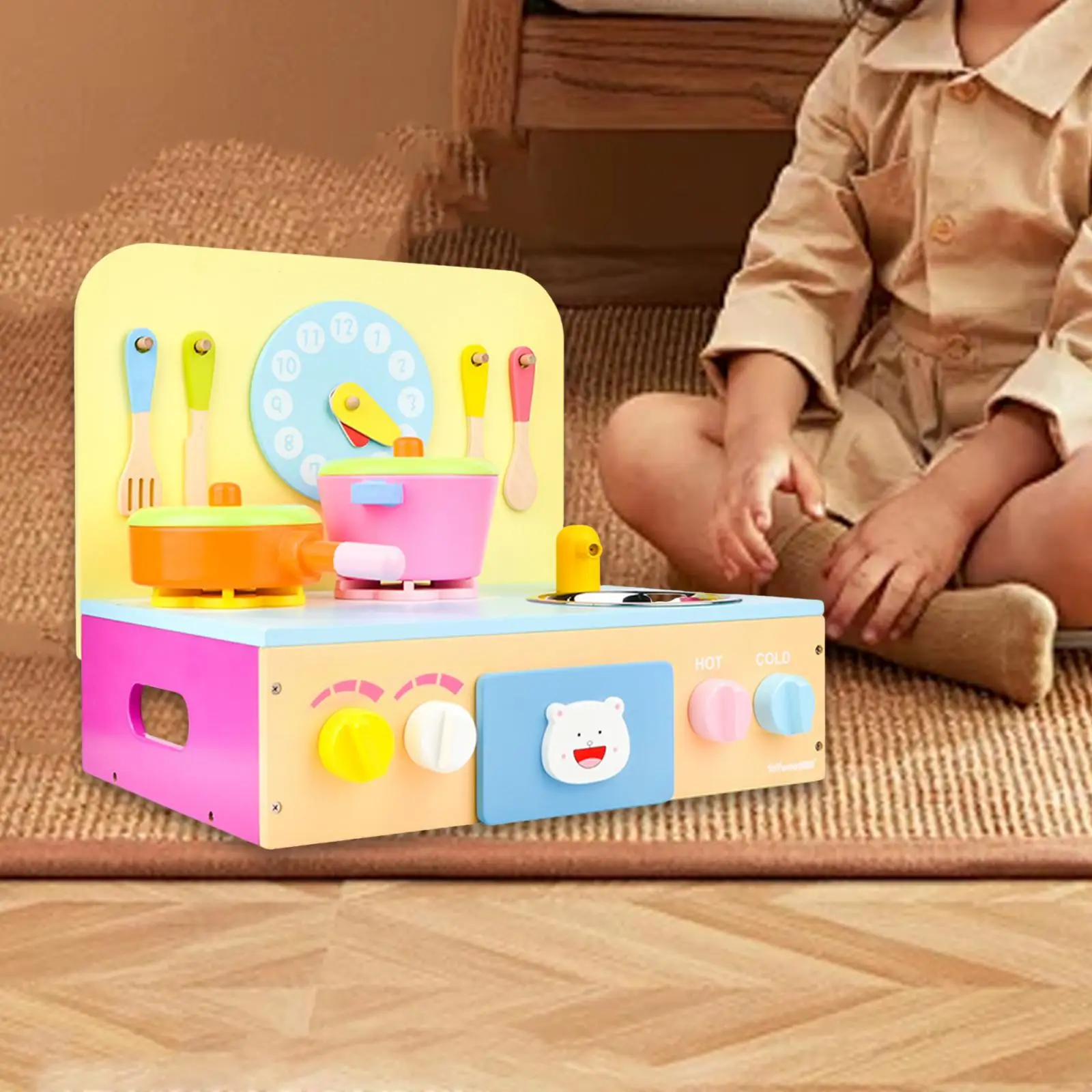 Kitchen Playset Toy Wooden Play Kitchen Set with Cooking Accessories Pretend Cooking Playset for Game
Kitchen Playset Toy Wooden Play Kitchen Set with Cooking Accessories Pretend Cooking Playset for Game