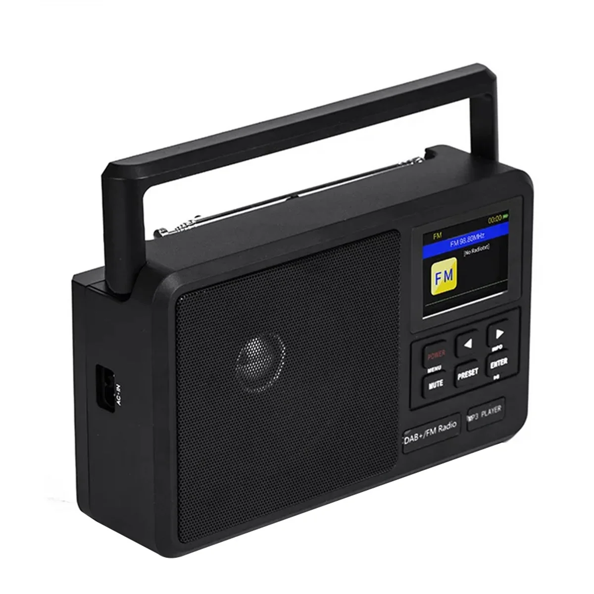 Portable Network Radio DAB+/FM Radios Wireless Bluetooth Speaker with LCD Screen Support Alarm Clock Sleep Timer-Elect
Portable Network Radio DAB+/FM Radios Wireless Bluetooth Speaker with LCD Screen Support Alarm Clock Sleep Timer-Elect