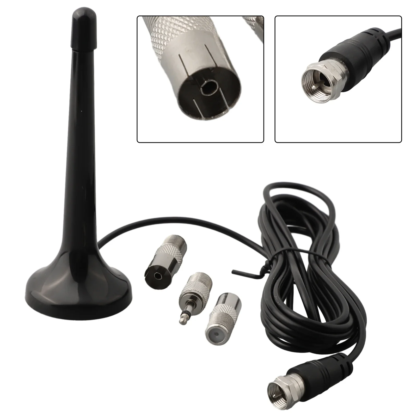 3meters FM Radio Antenna DAB Telescopic Antenna With Magnetic Base 3Plug Adapters Home Indoor TV Radio Tools Accessories
3meters FM Radio Antenna DAB Telescopic Antenna With Magnetic Base 3Plug Adapters Home Indoor TV Radio Tools Accessories