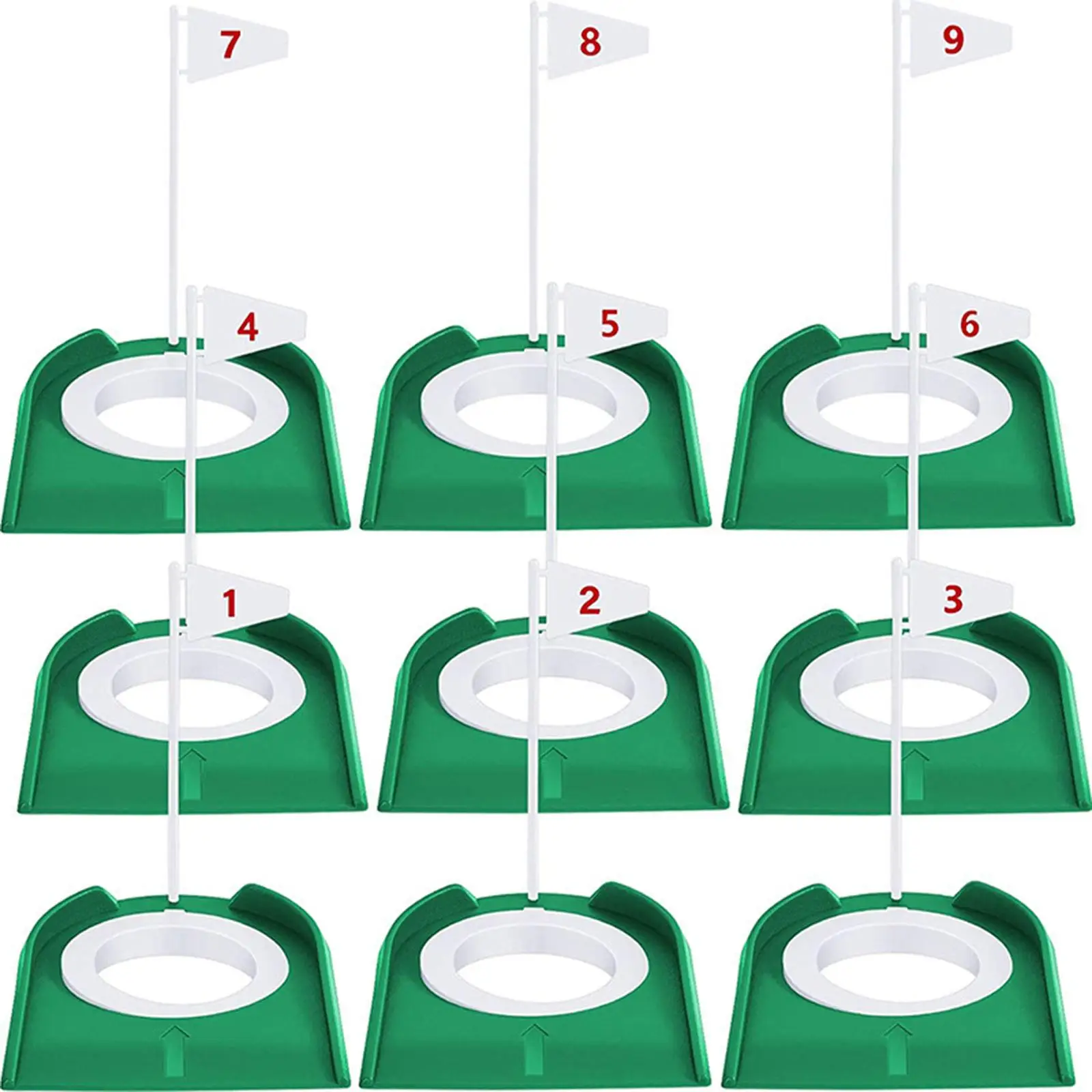 9x Golf Putting Cup and Flag Portable with Flag Trainer Aid Golf Practice Cup Supplies for Men Home Office Backyard Garage
9x Golf Putting Cup and Flag Portable with Flag Trainer Aid Golf Practice Cup Supplies for Men Home Office Backyard Garage