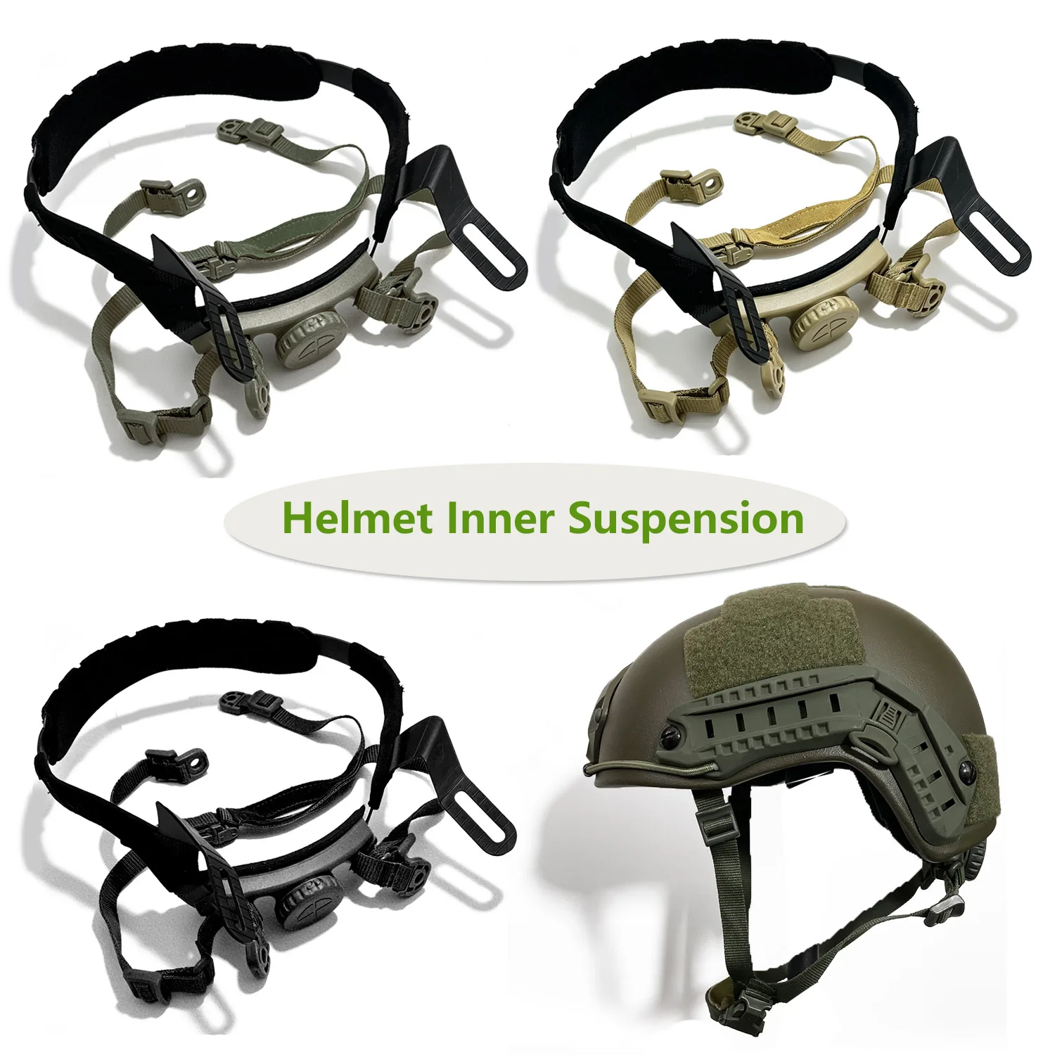Tactical Helmet Inner Suspension System Portable CS Helmets Adjustable Head Lock Strap Accessories for FAST SF HIGH CUT HELMET
Tactical Helmet Inner Suspension System Portable CS Helmets Adjustable Head Lock Strap Accessories for FAST SF HIGH CUT HELMET