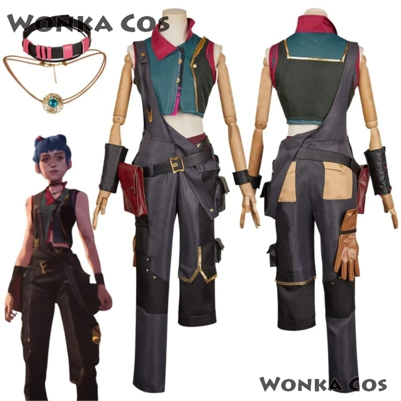 Arcane Jinx Cosplay Fantasy Women Costume Game LOL Disguise Jinx Roleplay Top Pants Belt Necklace Outfit Halloween Carnival Suit
Arcane Jinx Cosplay Fantasy Women Costume Game LOL Disguise Jinx Roleplay Top Pants Belt Necklace Outfit Halloween Carnival Suit
