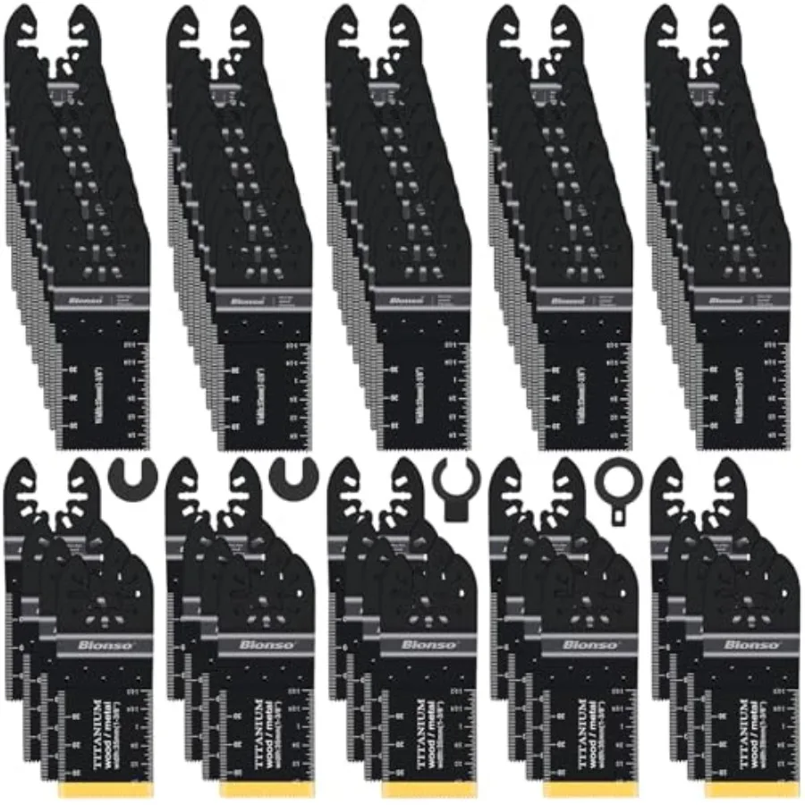 1PCS Oscillating Tool Blade Professional Universal Titanium Multitool Blades for Wood Metal Multi Tool Blades Kits Oscillating
1PCS Oscillating Tool Blade Professional Universal Titanium Multitool Blades for Wood Metal Multi Tool Blades Kits Oscillating