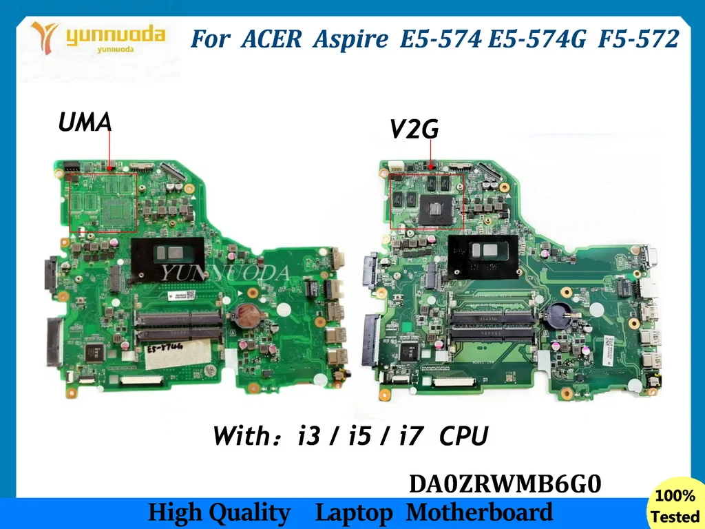 DA0ZRWMB6G0 For ACER Aspire E5-574 E5-574G F5-572 laptop motherboard With i3 i5 i7 CPU UMA V2G 920M 2G GPU 100% tested
DA0ZRWMB6G0 For ACER Aspire E5-574 E5-574G F5-572 laptop motherboard With i3 i5 i7 CPU UMA V2G 920M 2G GPU 100% tested