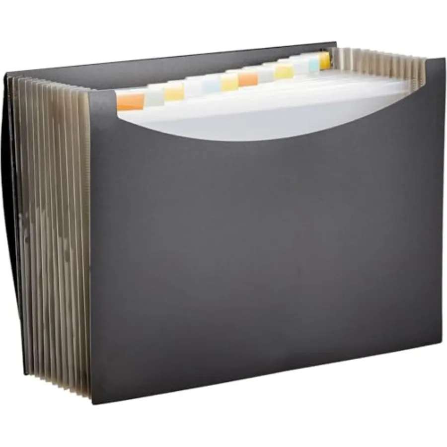 Expanding Accordion File Organizer, Letter Size, 13 Compartments, Large Capacity Document Storage, Waterproof, Black, 1-Pack
Expanding Accordion File Organizer, Letter Size, 13 Compartments, Large Capacity Document Storage, Waterproof, Black, 1-Pack