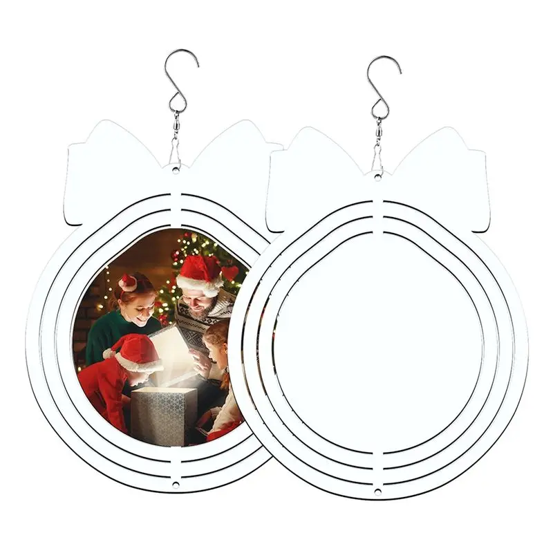 HITL 6Pack 8 Inch Sublimation Wind Spinners Blanks Hanging Wind Spinners Christmas Gifts for Christmas Bell Garden Decoration
HITL 6Pack 8 Inch Sublimation Wind Spinners Blanks Hanging Wind Spinners Christmas Gifts for Christmas Bell Garden Decoration