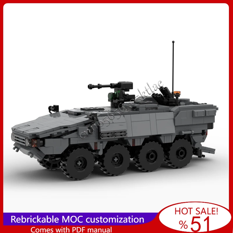 748 PCS MOC Customize Battle Series Armored Personnel Carrier Model DIY Assembled Educational Creative Children Toys Xmas Gifts
748 PCS MOC Customize Battle Series Armored Personnel Carrier Model DIY Assembled Educational Creative Children Toys Xmas Gifts