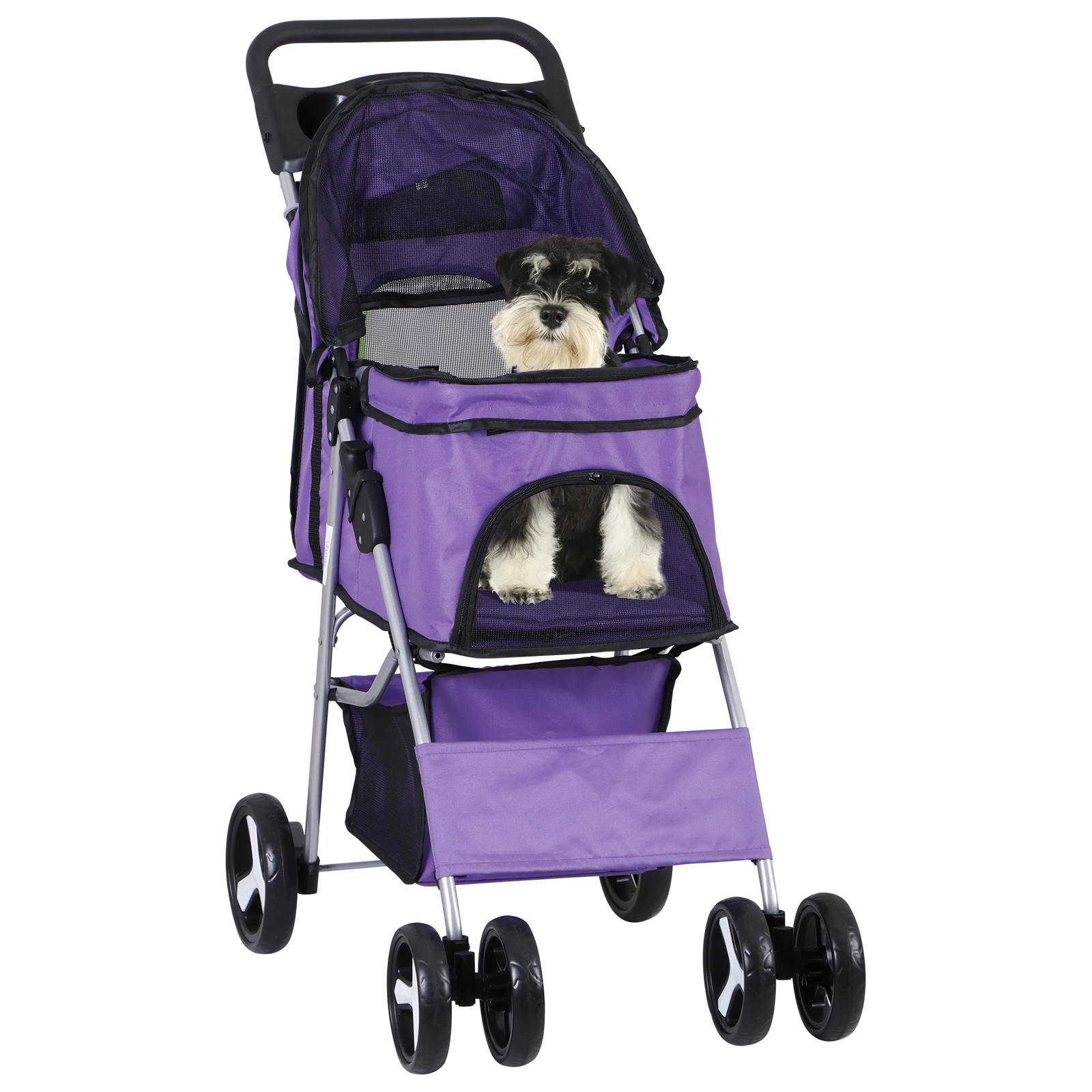 4 Wheels Pet Stroller Foldable Dog Cat Stroller Jogger for Medium Dog Cat Purple
4 Wheels Pet Stroller Foldable Dog Cat Stroller Jogger for Medium Dog Cat Purple